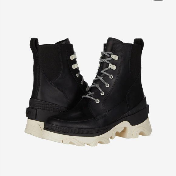 SOREL BREX BOOT LACE WP BLACK/White Size:8 - Picture 7 of 7